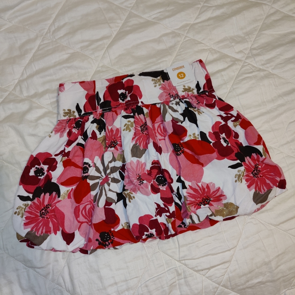 gymboree floral skirt